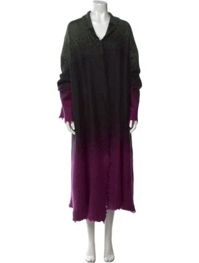 Pre-owned Dior Mohair Tie-dye Print Sweater In Purple