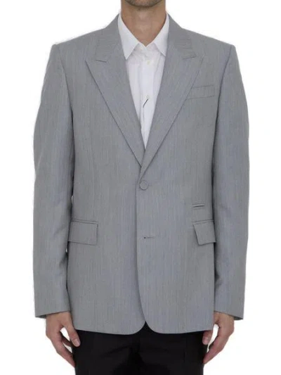 Dior Mohair Wool Jacket In Gray