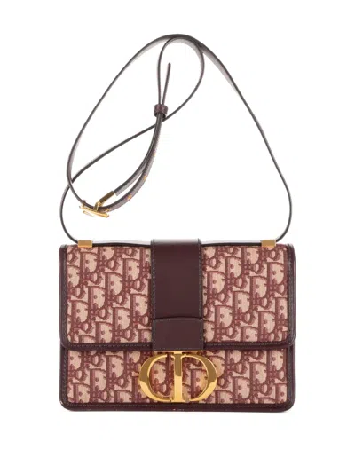 Pre-owned Dior Monogram Shoulder Bag In Red
