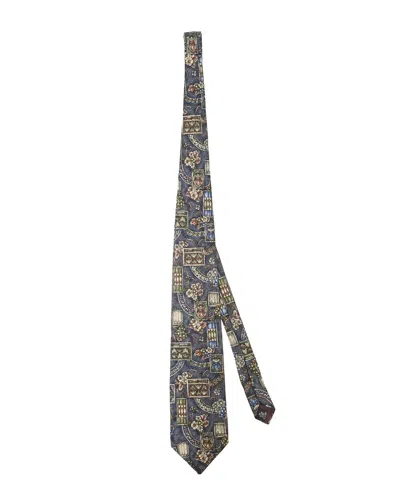 Dior Monsieur Printed Neck Tie (authentic Pre-loved) In Multi