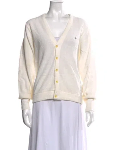 Pre-owned Dior Monsieur V-neck Sweater In Neutrals