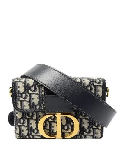 Pre-owned Dior Montaigne 30 Shoulder Bag In Blue