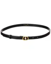 Dior Luxurious Black Calfskin Belt For Women In Black