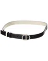 Dior 30 Montaigne Double-sided Belt In Black