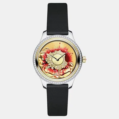 Pre-owned Dior Mop 18k Rose Gold Stainless Steel Grand Bal Cs153b2ja001 Automatic Women's Wristwatch 36 Mm