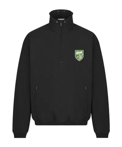 Dior Mountain Pullover Overshirt In Black