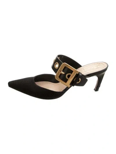 Pre-owned Dior Mules In Black