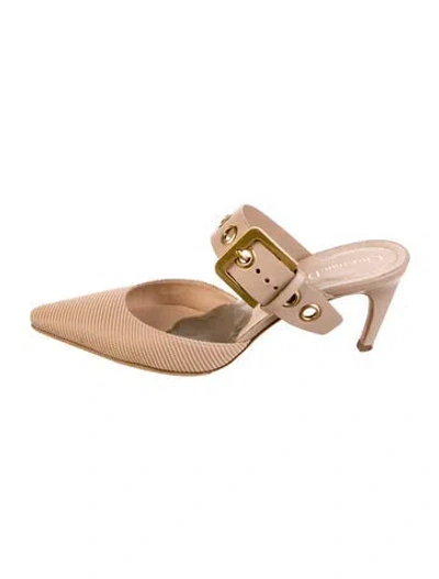 Pre-owned Dior Mules In Neutral