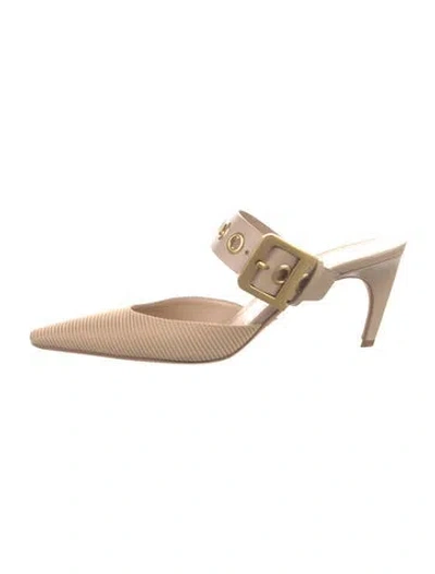 Pre-owned Dior Mules In Neutral