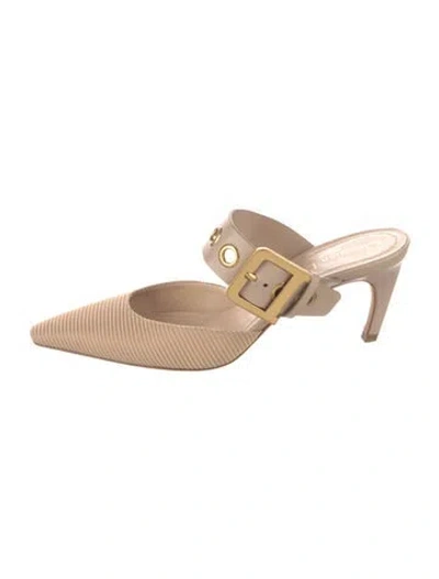 Pre-owned Dior Mules In Neutral