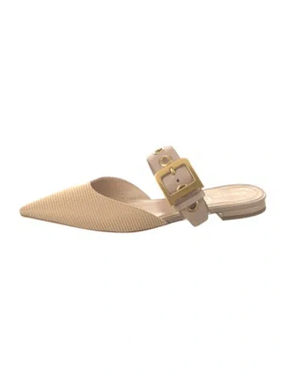 Pre-owned Dior Mules In Neutrals