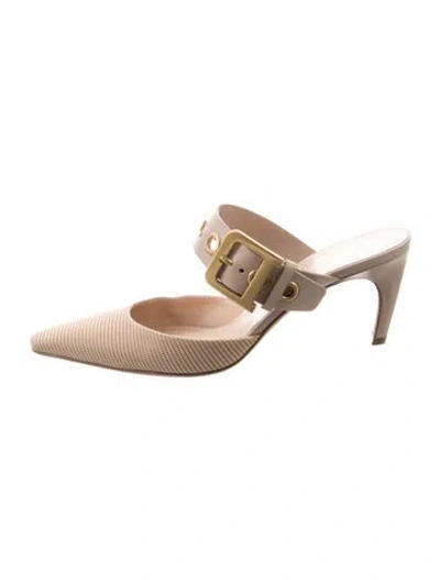 Pre-owned Dior Mules In Neutrals