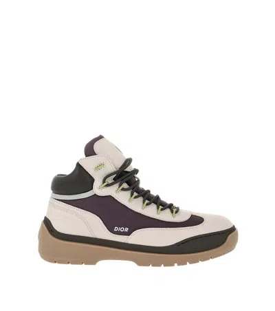 Dior Multi Color Logo Hiking Boots In Multicolor
