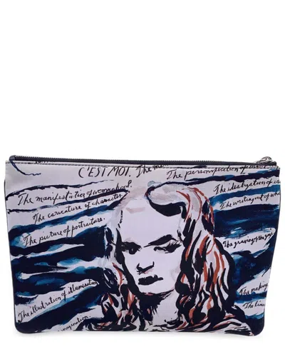 Dior Multicolor Cotton Clutch Bag J'a (authentic Pre-loved)