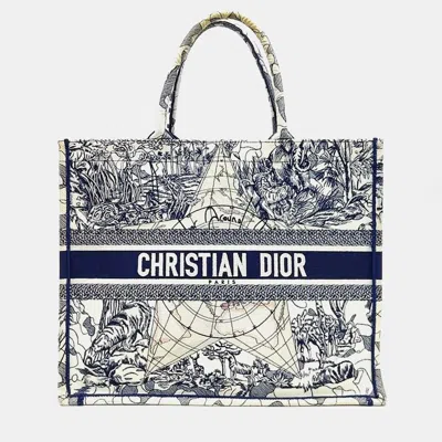 Pre-owned Dior Multicolor Fabric Book Tote Bag 42