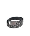 Dior Multicolor Logo Belt In Black