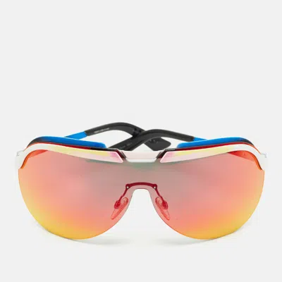 Pre-owned Dior Multicolor Mirrored 60quw Solar Shield Sunglasses
