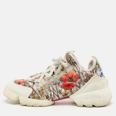 Pre-owned Dior Multicolor Neoprene And Rubber D-connect Sneakers Size 38.5