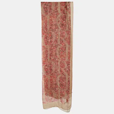 Pre-owned Dior Multicolor Print Silk Scarf