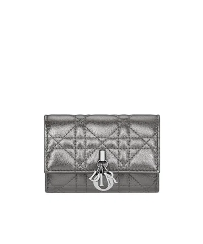 Dior My  Glycine Wallet In Silver