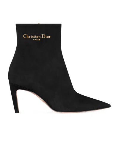 Dior My  Heeled Ankle Boot In Black
