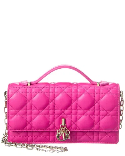 Dior My  Leather Mini Bag In Pink