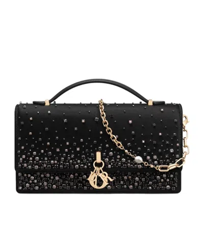 Dior My  Mini Shoulder Bag In Black