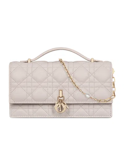 Dior My  Mini Shoulder Bag In Linen Beige