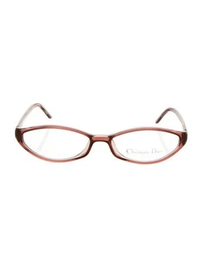 Pre-owned Dior Narrow Eyeglasses In Pink