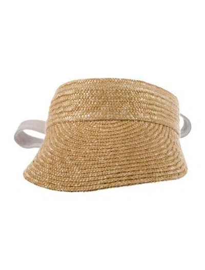 Pre-owned Dior Natural Straw Hat In Yellow