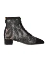 Dior Naughtily-d Zipper Short Boots In Black