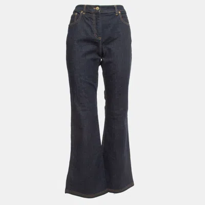 Pre-owned Dior Navy Blue Denim Flared Jeans M Waist 32"