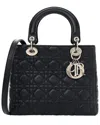 Dior Navy Cannage Leather Lady  (authentic Pre-loved)