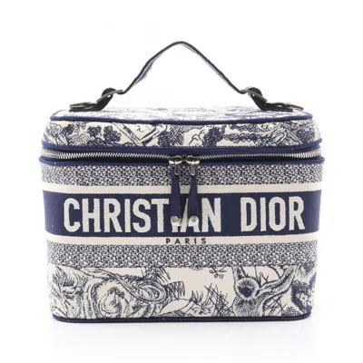 Pre-owned Dior Navy Canvas Handbag () In Multi