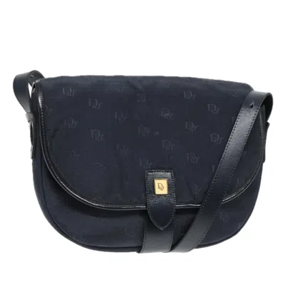 Pre-owned Dior Navy Canvas Shoulder Bag ()