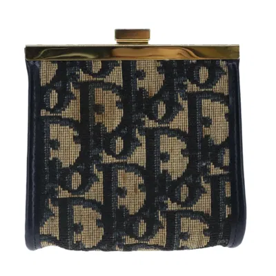 Pre-owned Dior Navy Canvas Wallet  ()