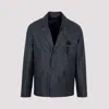 Dior Long-sleeved Casual Jacket In Blue