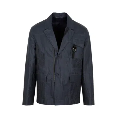 Dior Navy Cotton Workwear Jacket In Blue