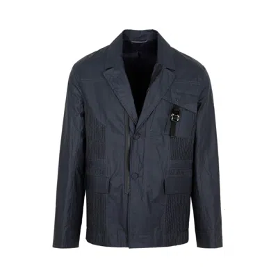 Dior Workwear Long-sleeved Jacket In Navy