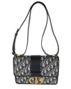 Dior Navy Oblique Jacquard 30 Montaigne (authentic Pre-loved)