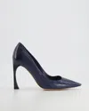 DIOR NAVY PATENT LEATHER PUMPS