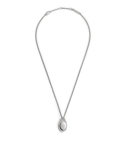 Dior Necklace With  Médaillon Pendant In Metallic