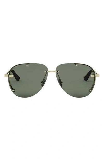 DIOR NEODIOR A1U 61 PILOT SUNGLASSES