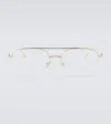 Dior Neo Aviator Glasses In Gold