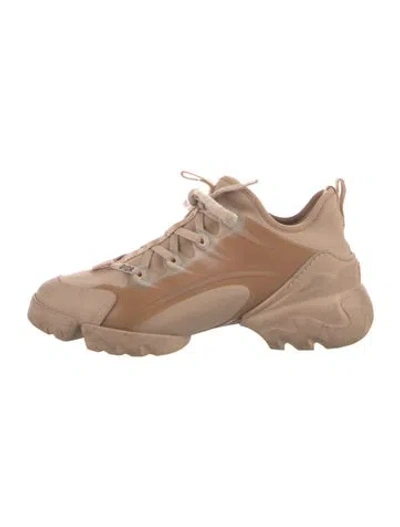 Pre-owned Dior Neoprene Colorblock Pattern Chunky Sneakers In Neutral