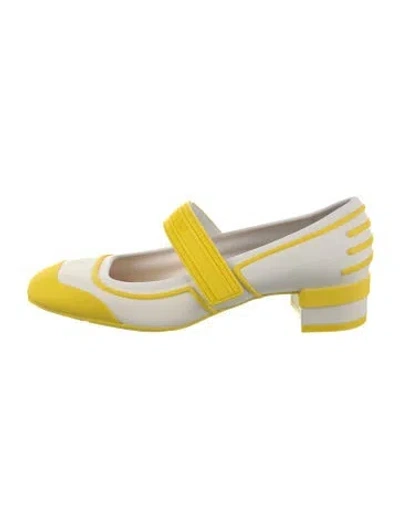 Pre-owned Dior Neoprene Colorblock Pattern Pumps In Multi