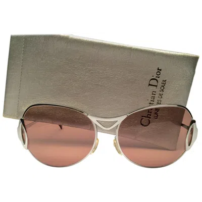Pre-owned Dior New Vintage Christian  D59 Silver Ultra Wide Optyl Germany Sunglasses In Brown