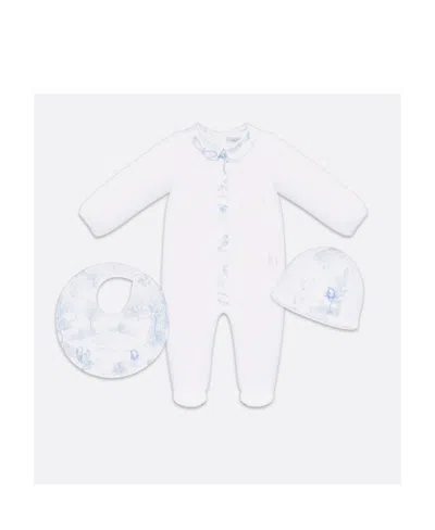 Dior Newborn Gift Jumpsuit In White