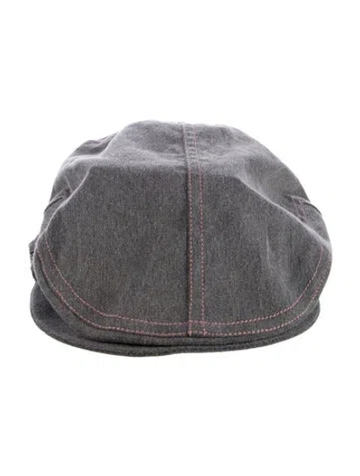 Pre-owned Dior Newsboy Cap In Gray