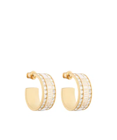 Dior Night Code Hoop Earrings In Gold